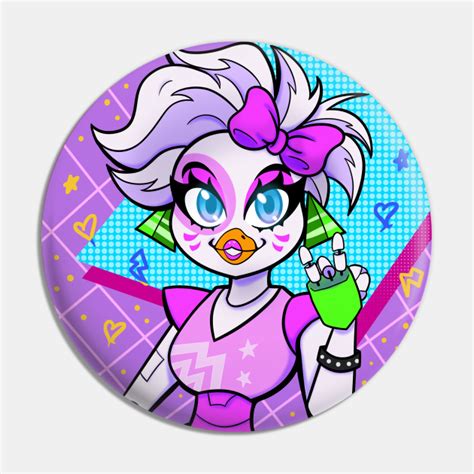 Fnaf Security Breach Glam Rock Chica Five Nights At Freddys Pin