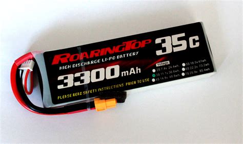 Roaring Top 35C 3300mah 3S LiPo Battery Pack With XT60 Connector