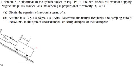 Solved Problem 3 13 Modified In The System Shown In Fig Chegg