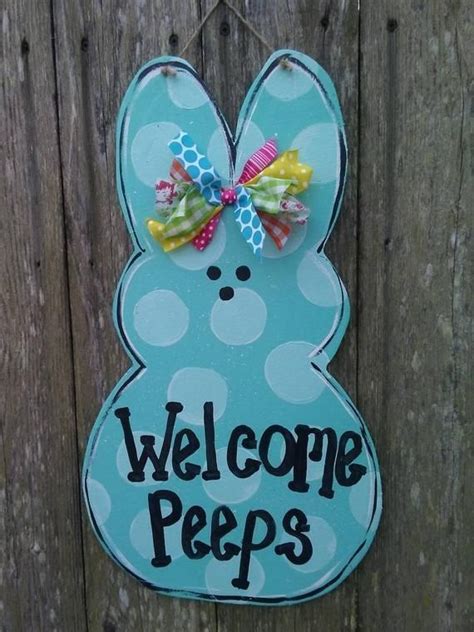 Pin By Becky Bonvillain On Porch Signs Easter Door Hanger Easter