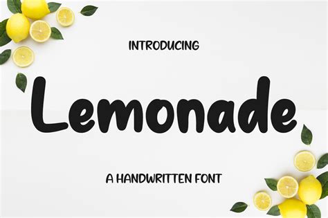 Lemonade Font By Nirmala Creative · Creative Fabrica