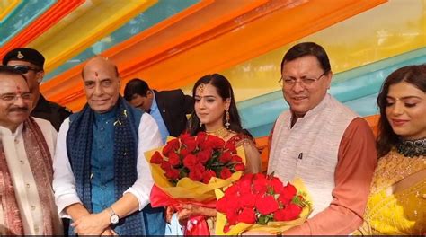 Rajnath Singh, Dhami attend marriage of Ajay Bhatt’s daughter | Garhwal ...