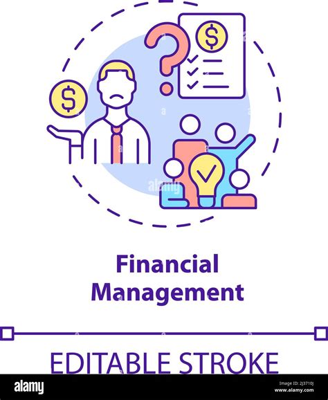 Financial Management Concept Icon Stock Vector Image And Art Alamy