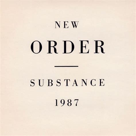 Substance 1987 New Order Senscritique