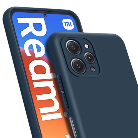 etui do xiaomi redmi 12 4g granatowe matowe szkło