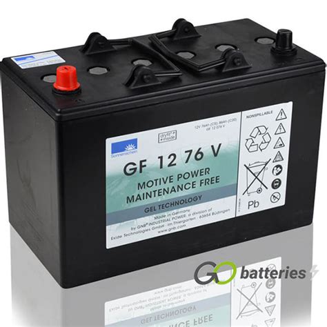 GF12076V Sonnenschein Gel Battery 12V 79Ah GoBatteries