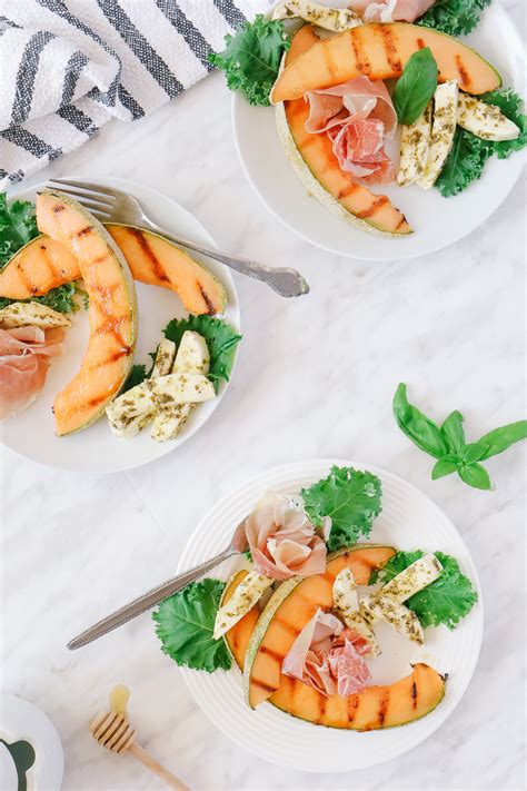 Grilled Cantaloupe With Prosciutto And Mozzarella Grilling