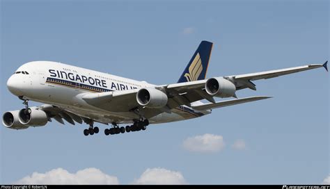 9V SKY Singapore Airlines Airbus A380 841 Photo By RobertLN ID