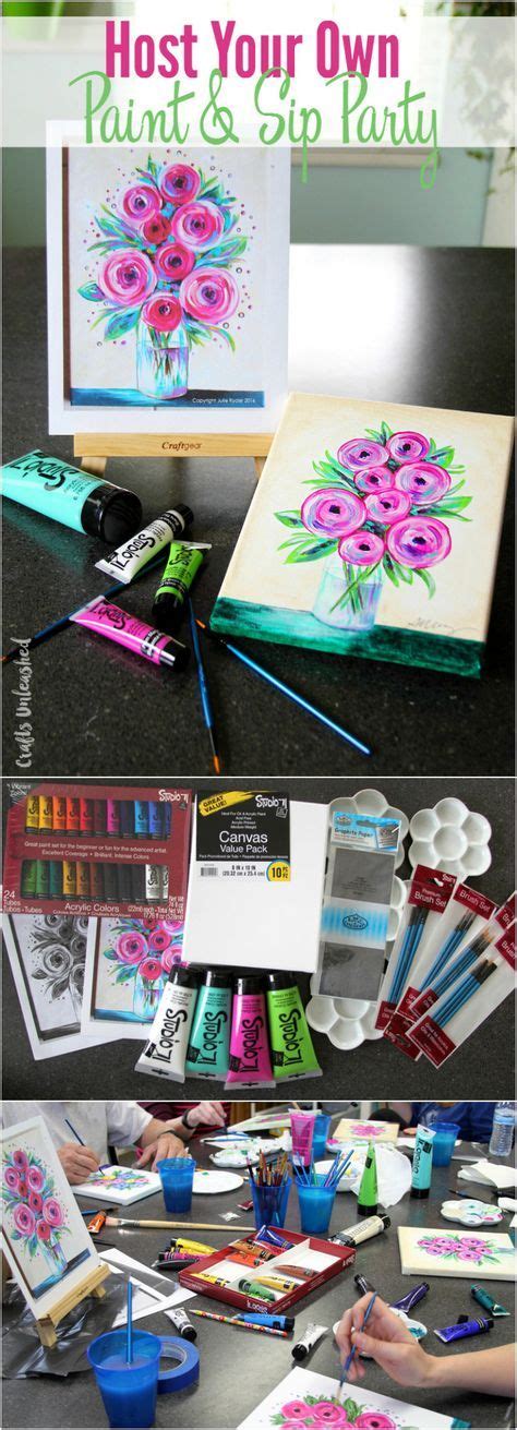 Diy Painting Party Host Your Own Paint Sip Consumer Crafts Paint