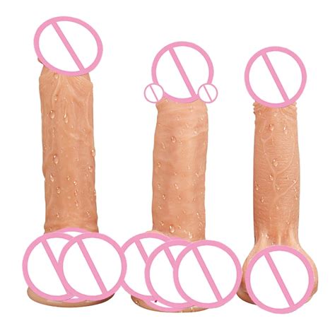 CPWD Dildo Realistic Artificial Flexible Penis Dick With Suction Cup