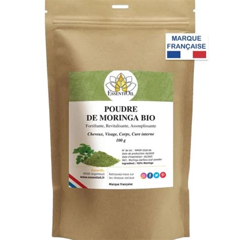 Poudre De Moringa Bio Par EssentiOil