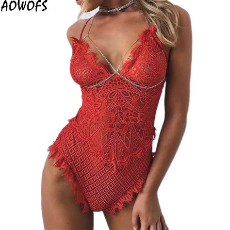 Bodysuit For Women Aowofs Sexy Lace Bodysuit Summer Hollow Out