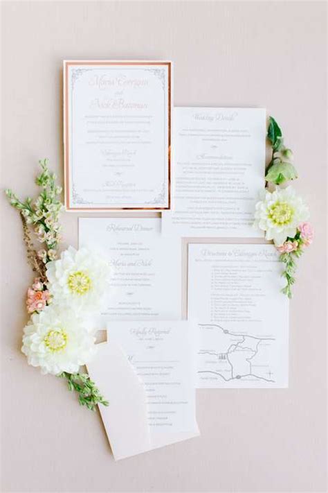 Rose Gold Invitation Suite