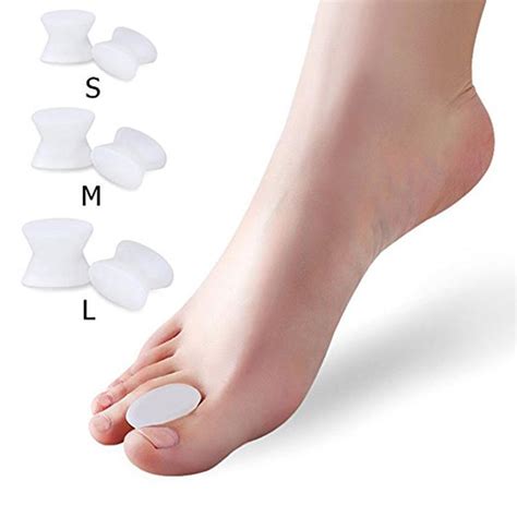 1 Pair Silicone Toe Separators Overlap Toe Divider Hallux Corrector L