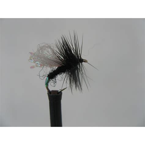 Black Gnat Sparkle Dry From My Fishing Flies