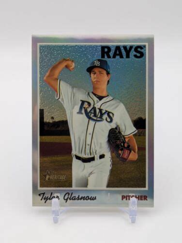 Tyler Glasnow 2019 Topps Heritage Chrome Refractor 569 THC 538 Rays