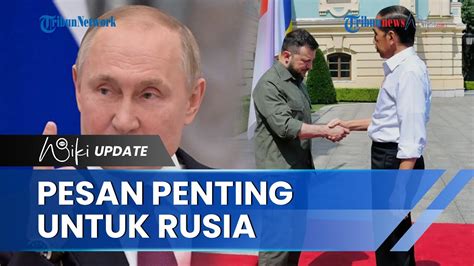 Presiden Jokowi Menawarkan Bawa Pesan Sebut Nama Putin Saat Bertemu