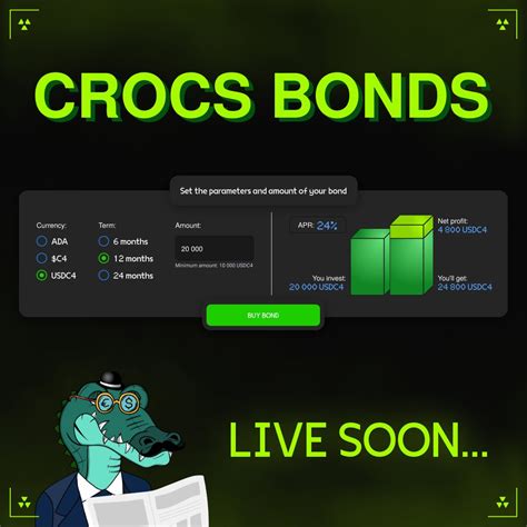 Cardano Crocs Club On Twitter Crocs Bonds Are Expected To Go Live