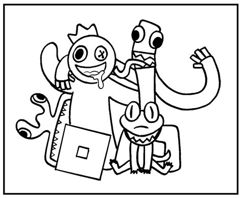 Free Printable Rainbow Friends Coloring Pages Printable And Enjoyable