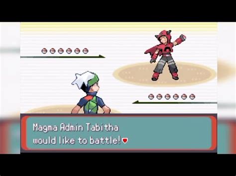 Pokemon Inclement Emerald Challenge Mode Magma Admin Tabitha Youtube