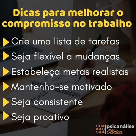 Compromisso significado no trabalho e no relacionamento Psicanálise