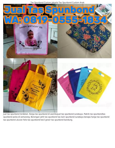 Ppt I I Wa Tas Spunbond X Jasa Sablon Tas Spunbond