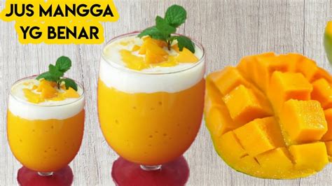 Resep Jus Mangga Ala Thailand Youtube