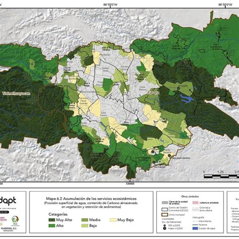 Acumulación de los servicios ecosistémicos en la ciudad de Xalapa