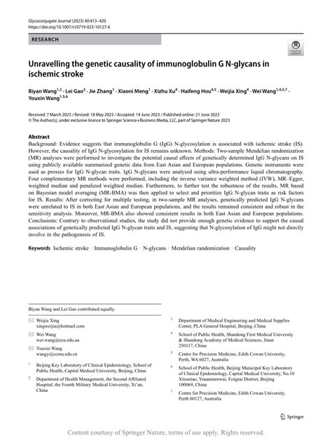 Unravelling The Genetic Causality Of Immunoglobulin G N Glycans In