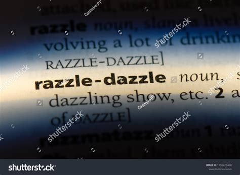 Razzle Dazzle Word Dictionary Razzle Dazzle Stock Photo 1155426490 ...