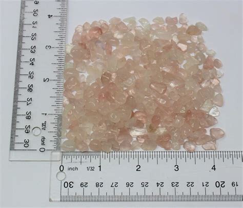 Rose Quartz Semi Tumbled Gemstone Mini Chips 5 15 Mm Choose Etsy