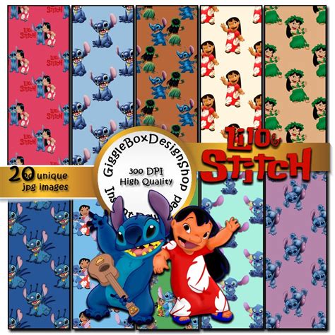 Lilo And Stitch Wrapping Paper Etsy