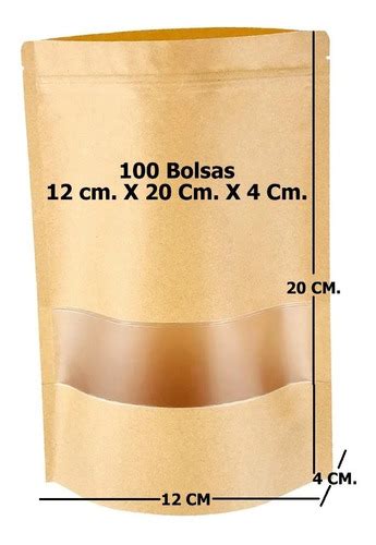 Bolsas Papel Kraft Doypack X X Cms Cierre Hermetico Cuotas