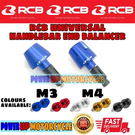 100 ORIGINAL RCB UNIVERSAL M3 M4 ALLOY HANDLEBAR END BALANCER