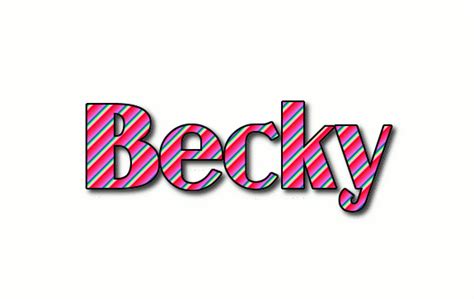 Becky Logo Free Name Design Tool From Flaming Text