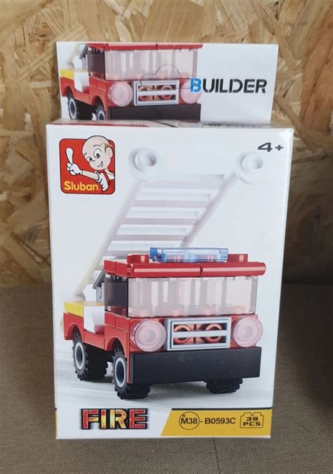 Camion de pompier échelle style Lego Neuf Beebs