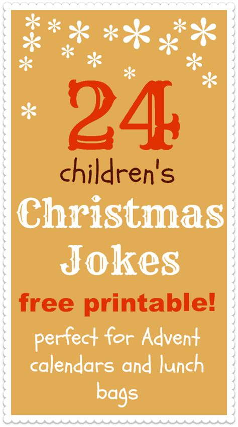 Christmas jokes for kids printable