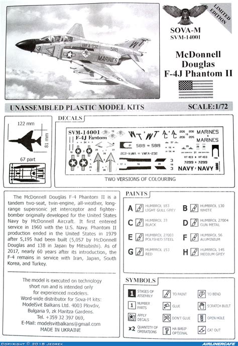 Sova M Mcdonnell Douglas F 4j Phantom Ii 23943 Airlinercafe