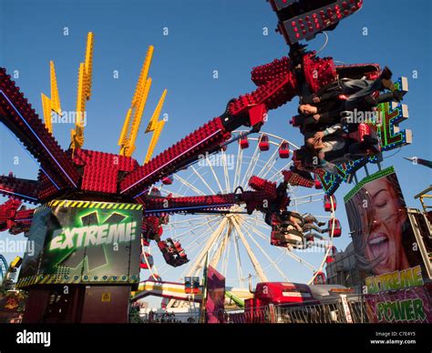 Extreme ride at Goose Fair, Nottingham England UK Stock Photo - Alamy