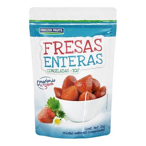 Fresas Congeladas Freezer Fruits Enteras 1 Kg Walmart