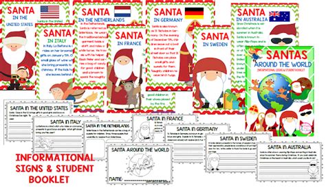 Santas Around the World | Happy Days in First Grade