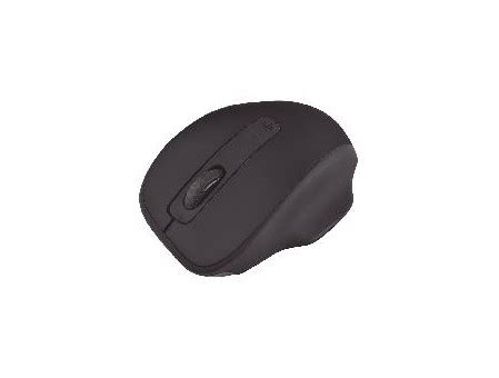 MOUSE OPTICO QUARONI INALAMBRICO 4 BOTONES COLOR NEGRO CON AJUSTE DE