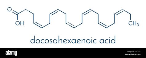 Docosahexaenoic Acid DHA Cervonic Acid Molecule Polyunsaturated