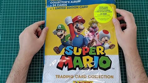 Unboxing Album Super Mario Trading Cards De La Panini Youtube