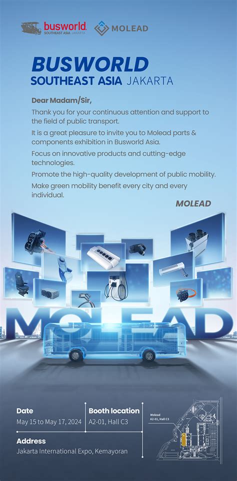 Molead Will Participate In The Busworld Exhibition In Jakarta Company