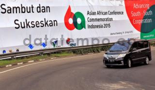 Baliho Konferensi Asia Afrika Di Jakarta Datatempo