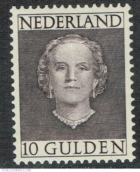 10 Gulden 1949 Queen Juliana Queen Juliana Netherlands Stamp 45591