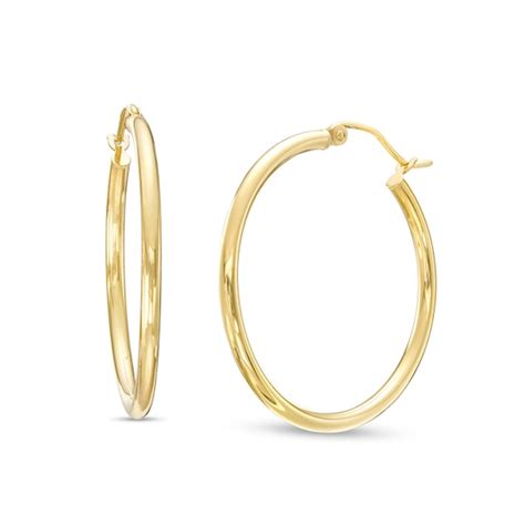 30 0mm Tube Hoop Earrings In 14k Gold Zales