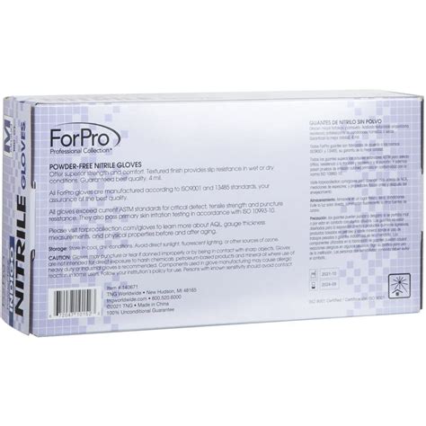 Snapklik ForPro Disposable Nitrile Gloves Chemical Resistant