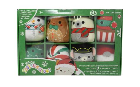 Official Squishmallow 4” Ornaments 8 Pack